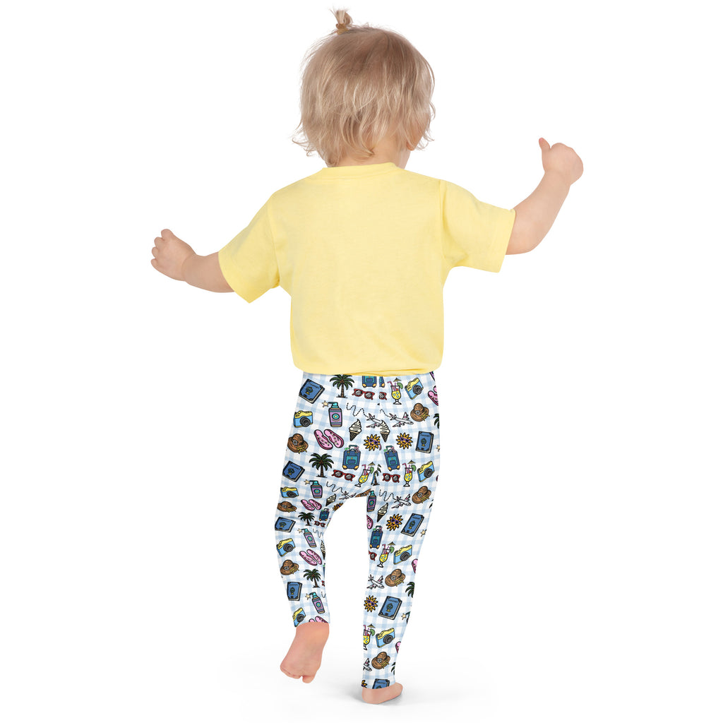 KIDS (2-8yrs) Active Stretch Leggings - 'Gingham Getaway'