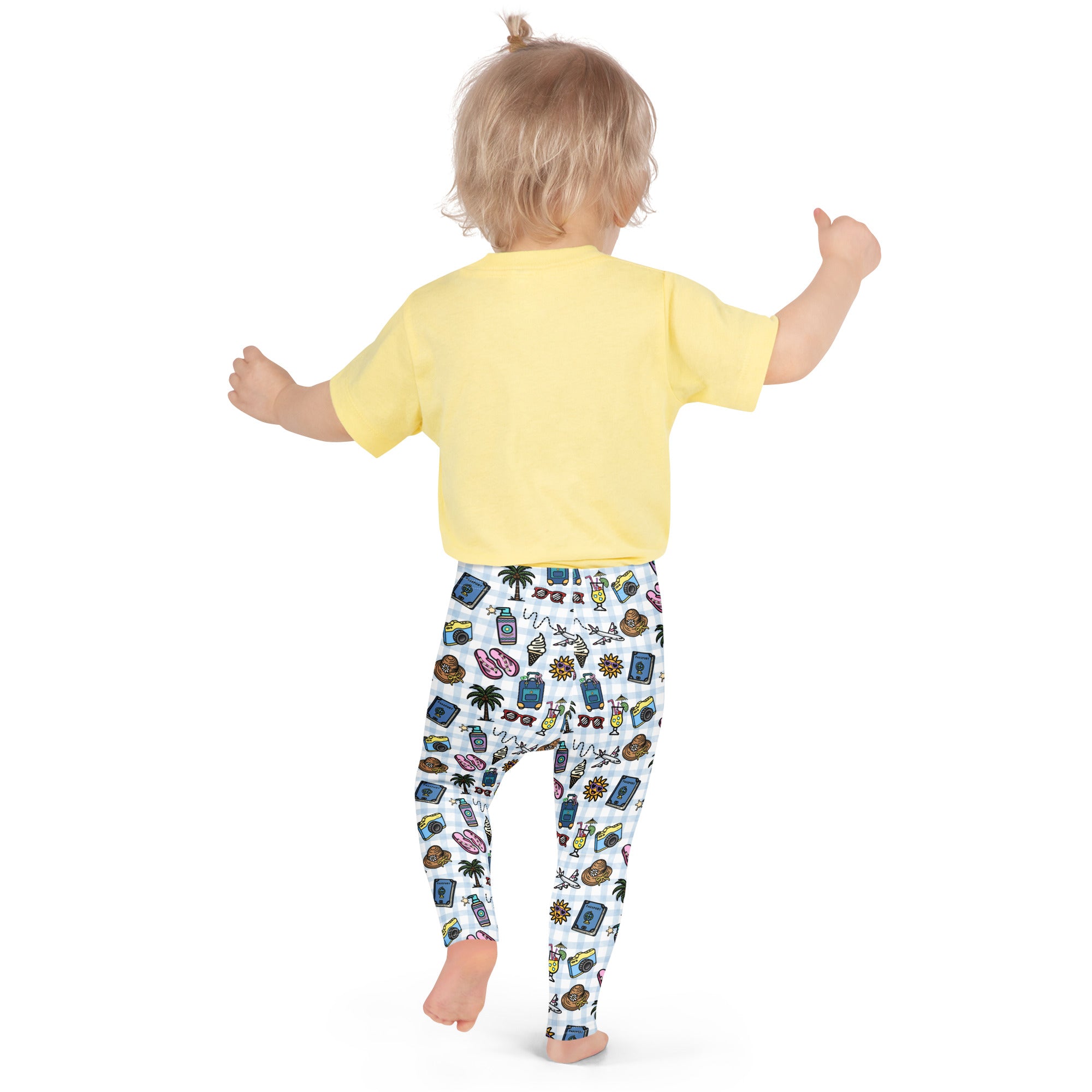KIDS (2-8yrs) Active Stretch Leggings - 'Gingham Getaway'