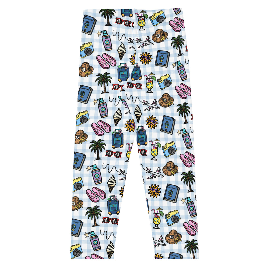 KIDS (2-8yrs) Active Stretch Leggings - 'Gingham Getaway'
