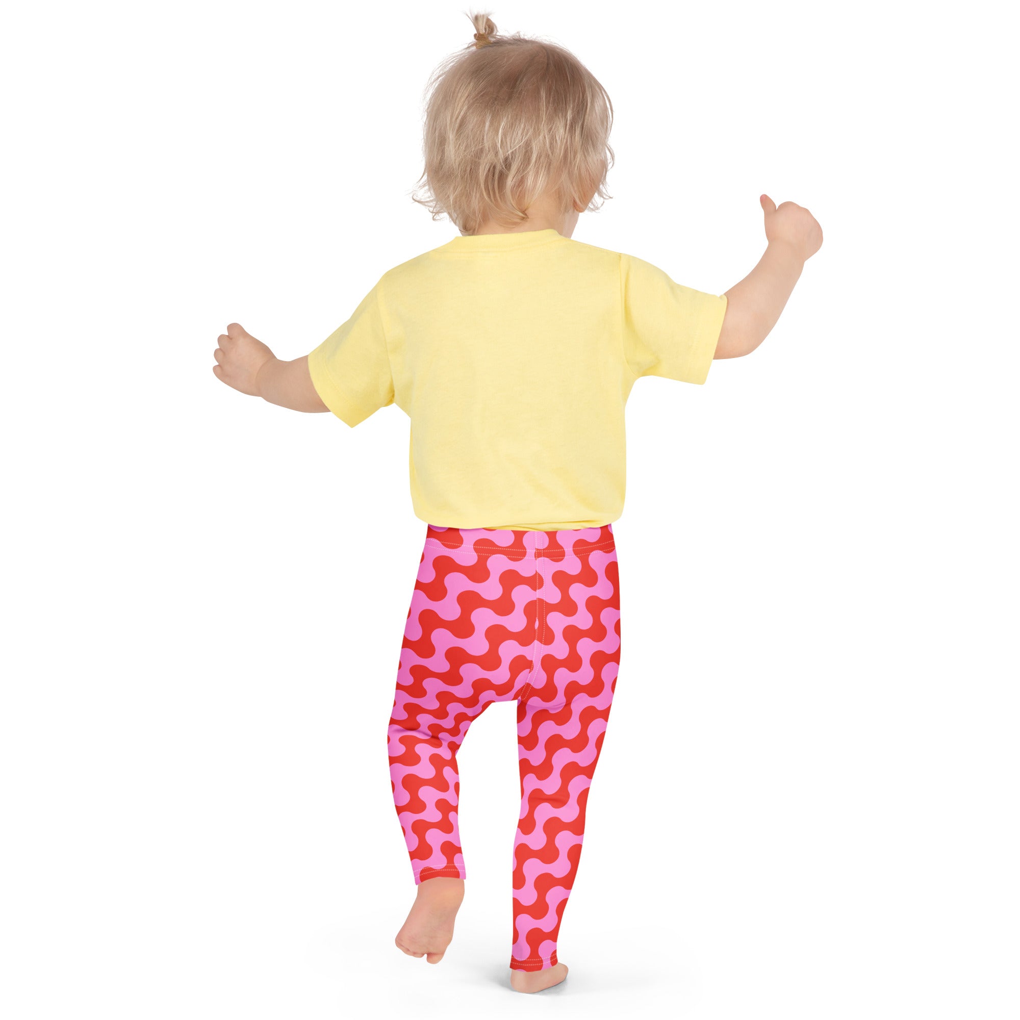 KIDS (2-8yrs) Active Stretch Leggings - 'Strawberry Salsa'