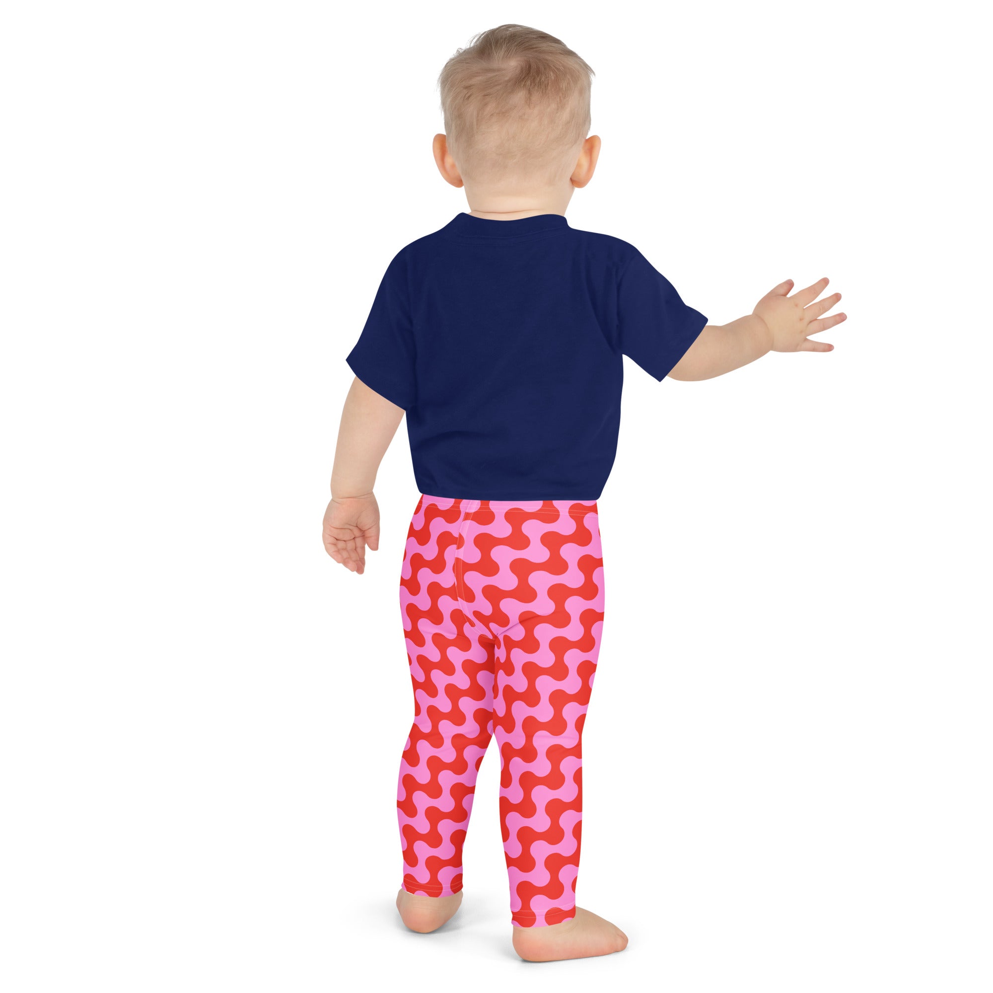 KIDS (2-8yrs) Active Stretch Leggings - 'Strawberry Salsa'