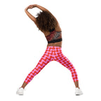 KIDS (2-8yrs) Active Stretch Leggings - 'Strawberry Salsa'