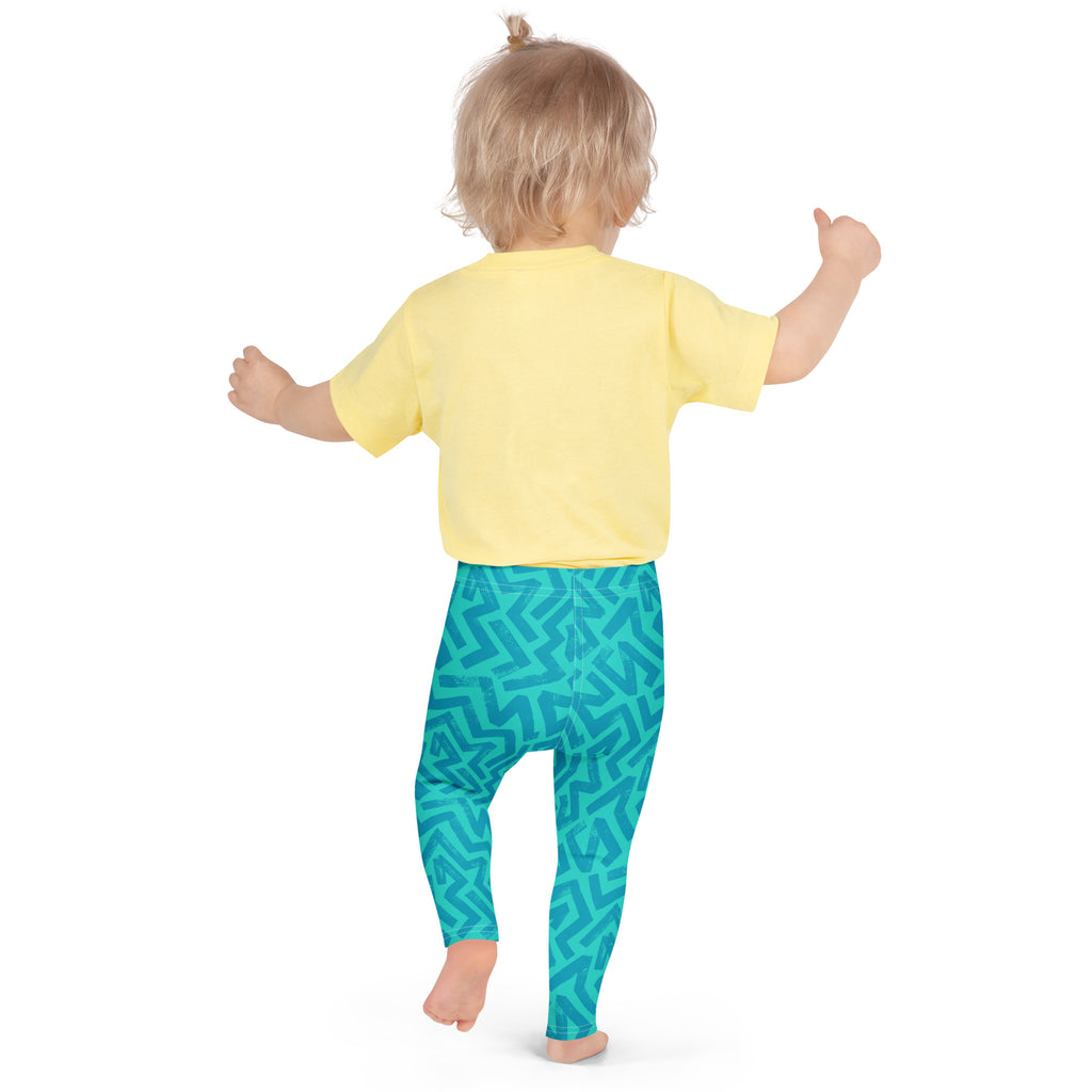 KIDS (2-8yrs) Active Stretch Leggings - 'Aquamarine'