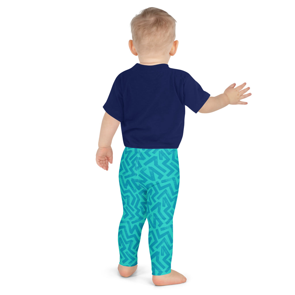 KIDS (2-8yrs) Active Stretch Leggings - 'Aquamarine'