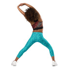 KIDS (2-8yrs) Active Stretch Leggings - 'Aquamarine'