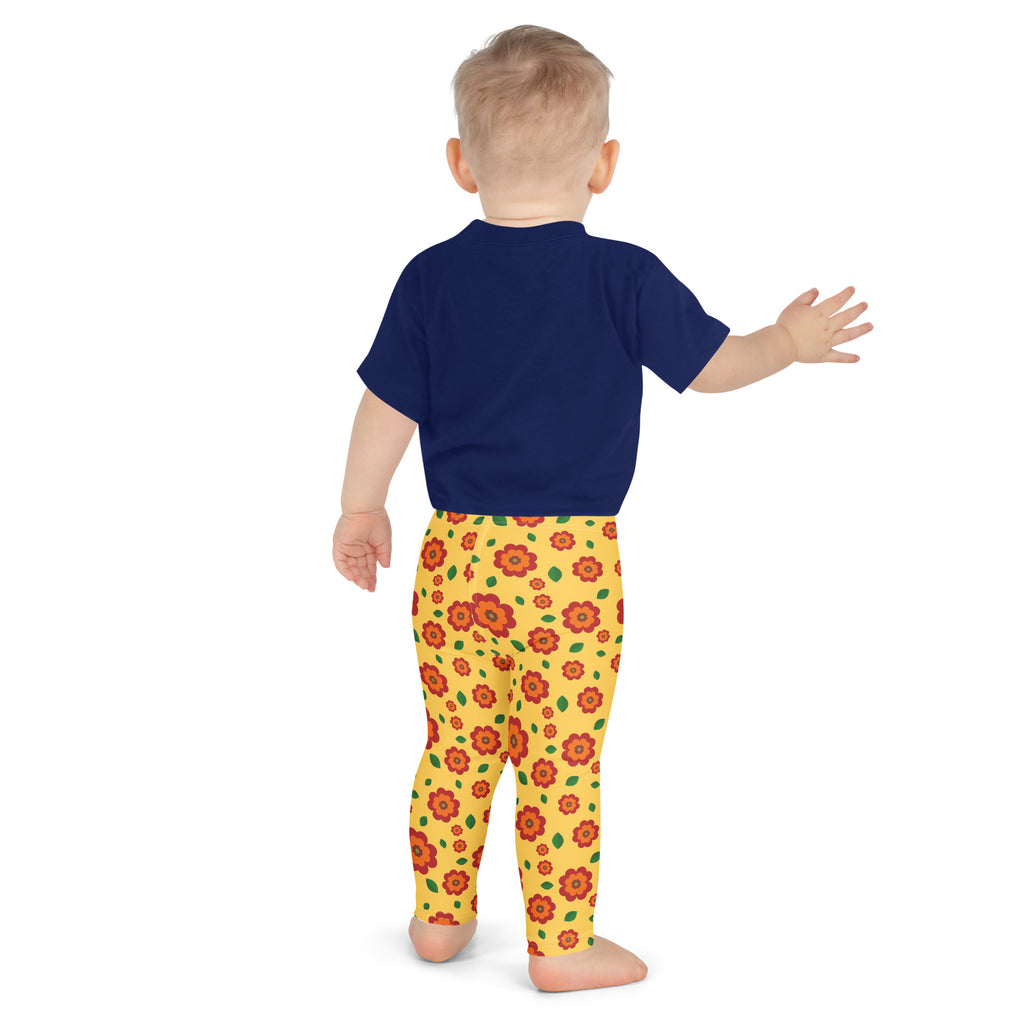 KIDS (2-8yrs) Active Stretch Leggings - 'Petal Pop'