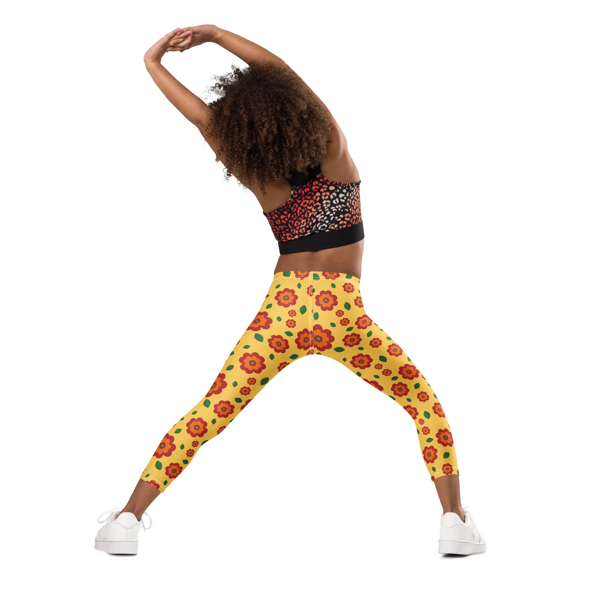 KIDS (2-8yrs) Active Stretch Leggings - 'Petal Pop'