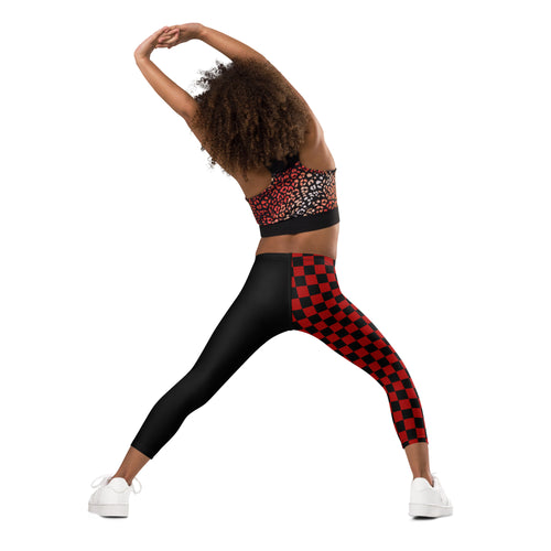 KIDS (2-8yrs) Active Stretch Leggings - 'Black Parade'