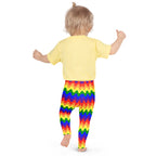 KIDS (2-8yrs) Active Stretch Leggings - 'Rainbow Waves'