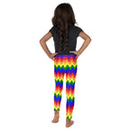 KIDS (2-8yrs) Active Stretch Leggings - 'Rainbow Waves'