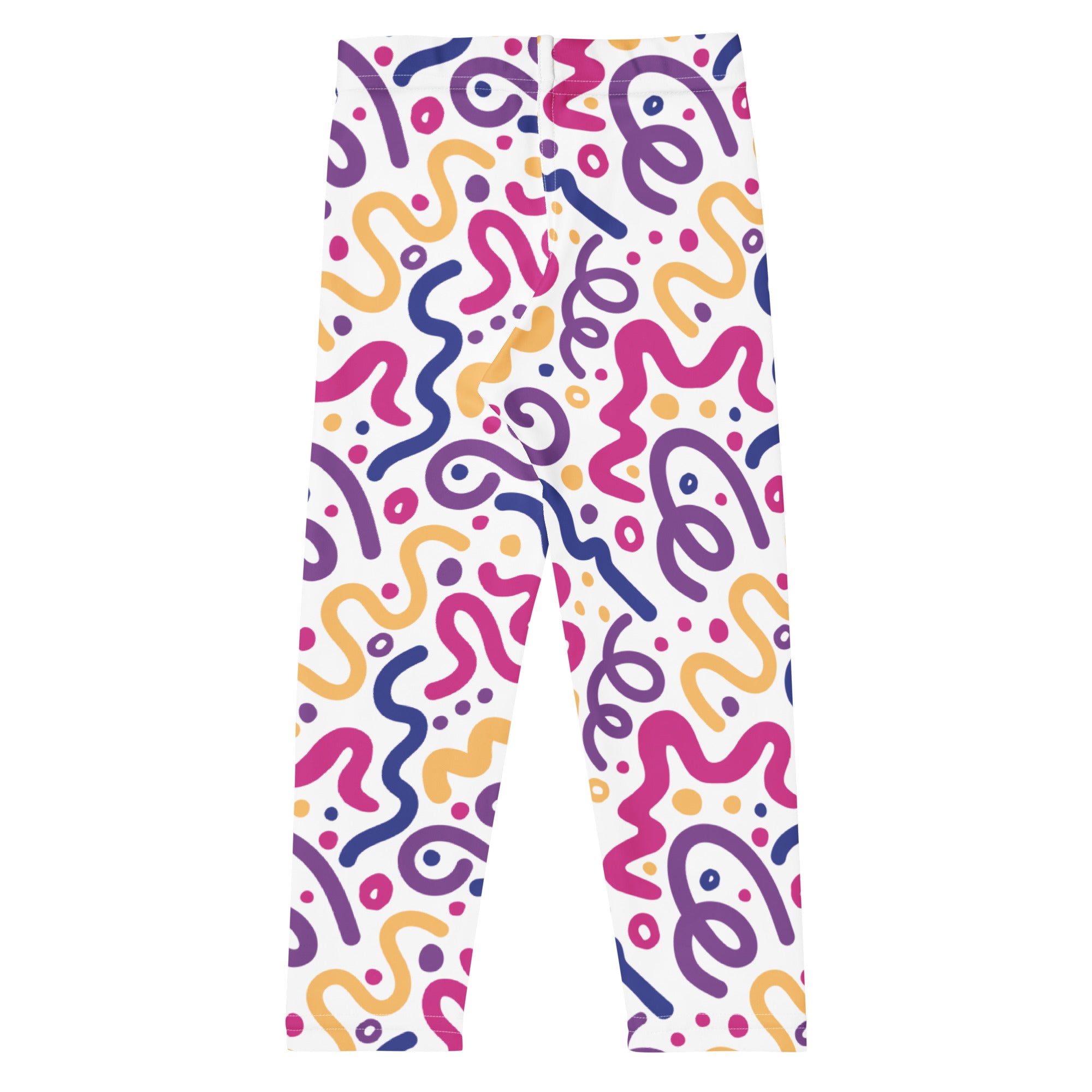 KIDS (2-8yrs) Active Stretch Leggings - 'Squiggles'