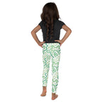 KIDS (2-8yrs) Active Stretch Leggings - 'Squiggles' (Mint) 7
