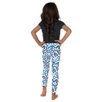 KIDS (2-8yrs) Active Stretch Leggings - 'Squiggles' (Bluebell)