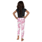 KIDS (2-8yrs) Active Stretch Leggings - 'Squiggles' (Rose)