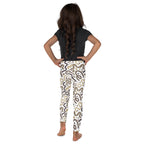 KIDS (2-8yrs) Active Stretch Leggings - 'Squiggles' (Pinecone)