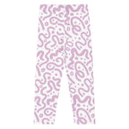 KIDS (2-8yrs) Active Stretch Leggings - 'Squiggles' (Wysteria)