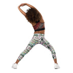 KIDS (2-8yrs) Active Stretch Leggings - 'Bubblegum Diner'