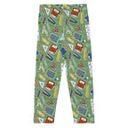 KIDS (2-8yrs) Active Stretch Leggings - 'Teacher's Pet'
