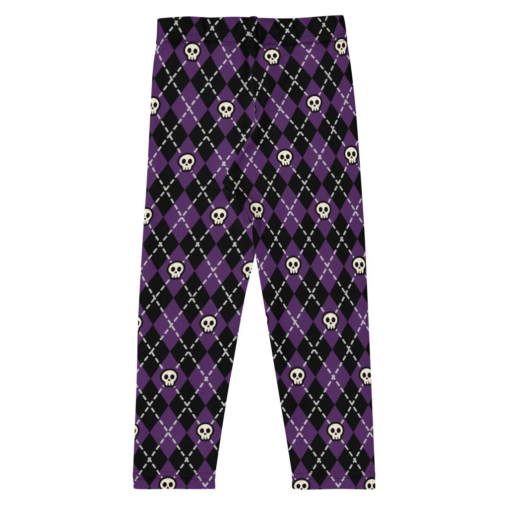 KIDS (2-8yrs) Active Stretch Leggings - 'Diamond Skulls'