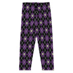 KIDS (2-8yrs) Active Stretch Leggings - 'Diamond Skulls'