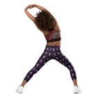 KIDS (2-8yrs) Active Stretch Leggings - 'Diamond Skulls'