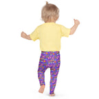KIDS (2-8yrs) Active Stretch Leggings - 'Glitter Stickers'