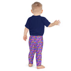 KIDS (2-8yrs) Active Stretch Leggings - 'Glitter Stickers'