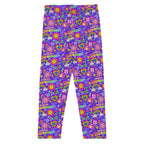 KIDS (2-8yrs) Active Stretch Leggings - 'Glitter Stickers'