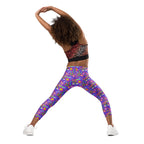 KIDS (2-8yrs) Active Stretch Leggings - 'Glitter Stickers'