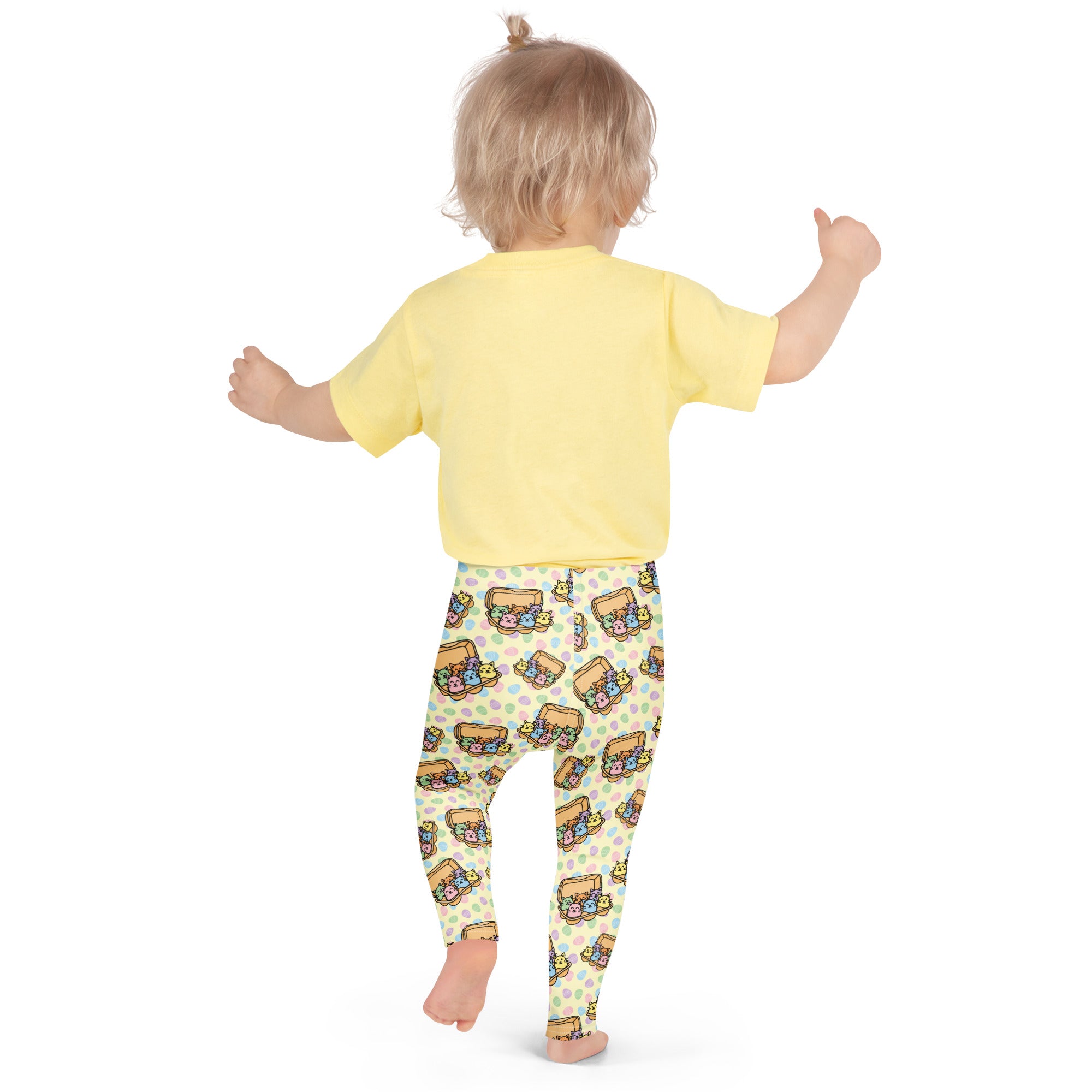 KIDS (2-8yrs) Active Stretch Leggings - 'Easter Kittens'