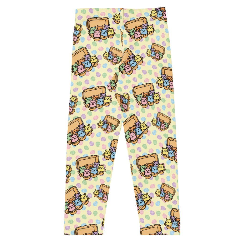 KIDS (2-8yrs) Active Stretch Leggings - 'Easter Kittens'