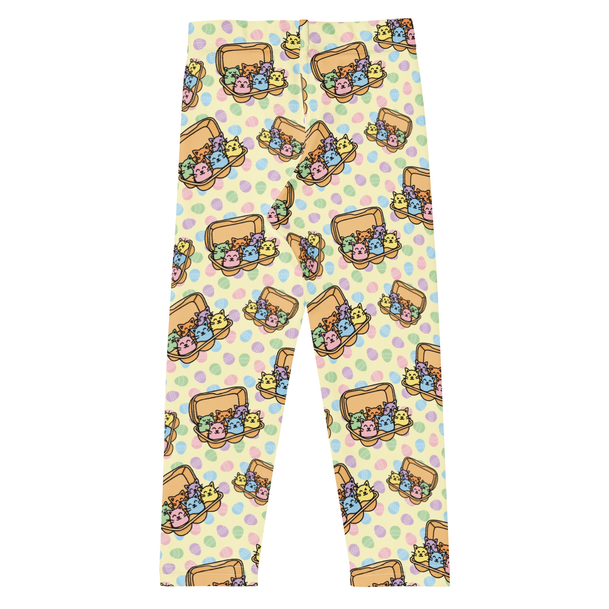 KIDS (2-8yrs) Active Stretch Leggings - 'Easter Kittens'
