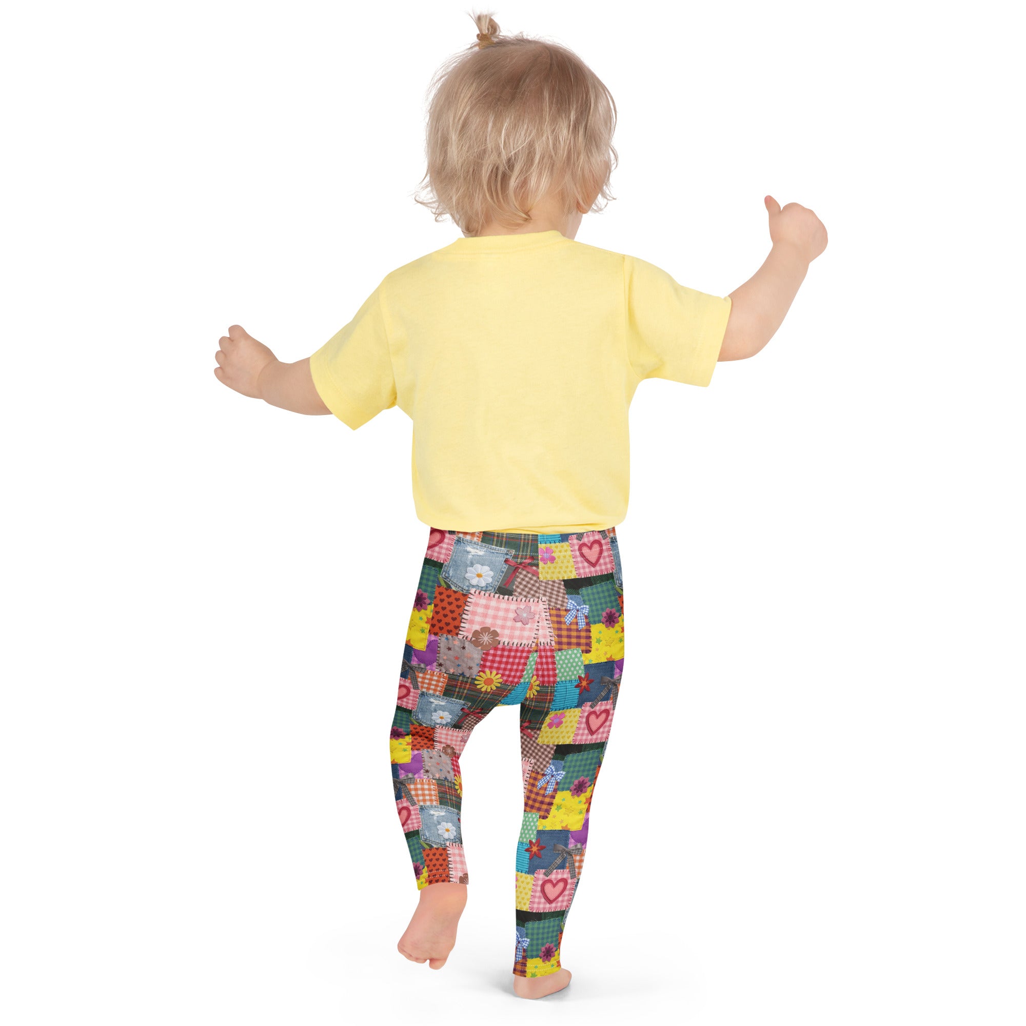 KIDS (2-8yrs) Active Stretch Leggings - 'Perfect Patchwork'