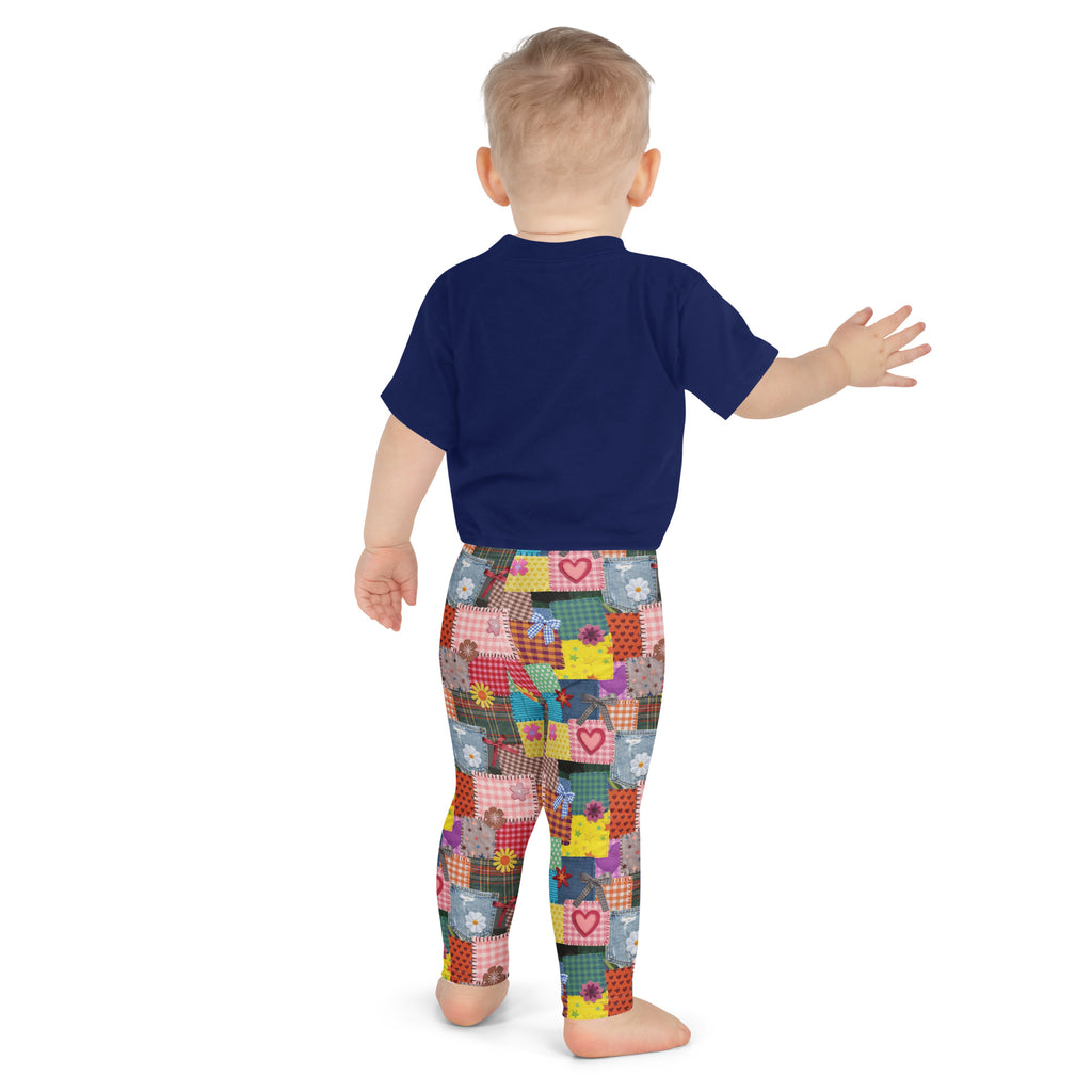 KIDS (2-8yrs) Active Stretch Leggings - 'Perfect Patchwork'