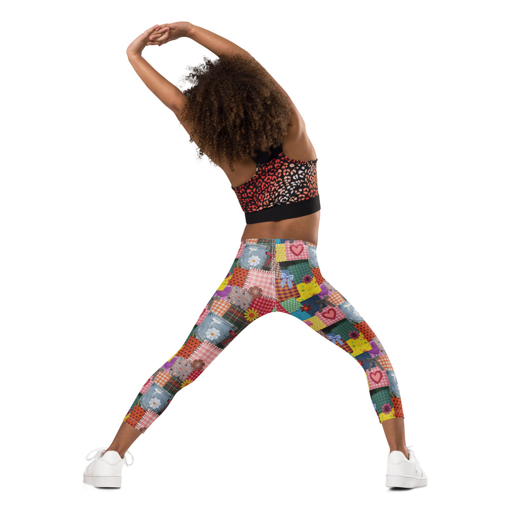 KIDS (2-8yrs) Active Stretch Leggings - 'Perfect Patchwork'