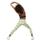 KIDS (2-8yrs) Active Stretch Leggings - 'Spring Stems'