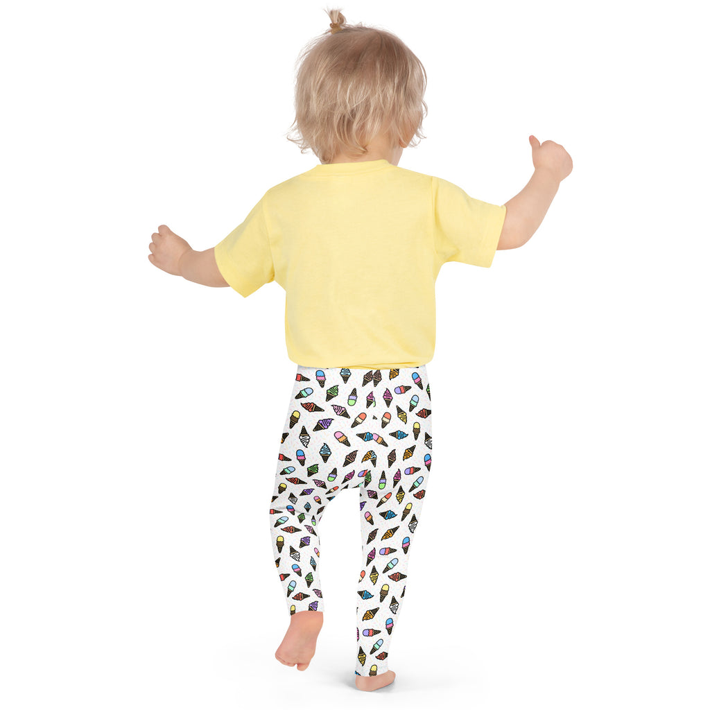 KIDS (2-8yrs) Active Stretch Leggings - 'Ice Cream' Leggings