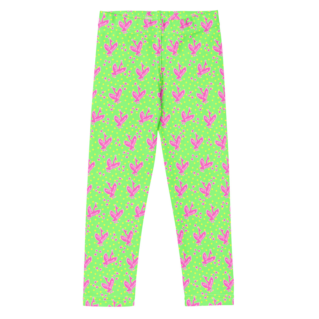 KIDS (2-8yrs) Active Stretch Leggings - 'Silly Goose'