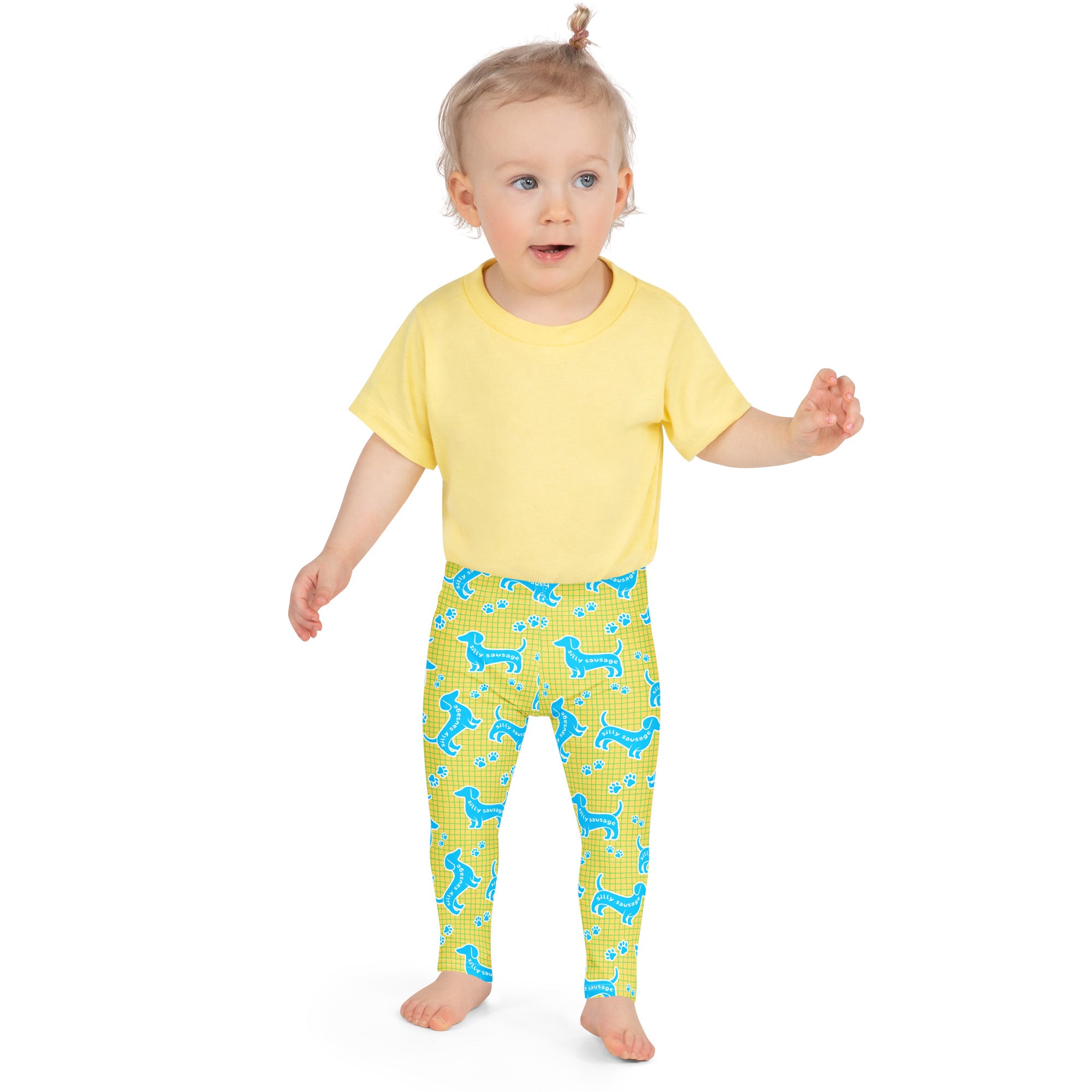 KIDS (2-8yrs) Active Stretch Leggings - 'Silly Sausage'