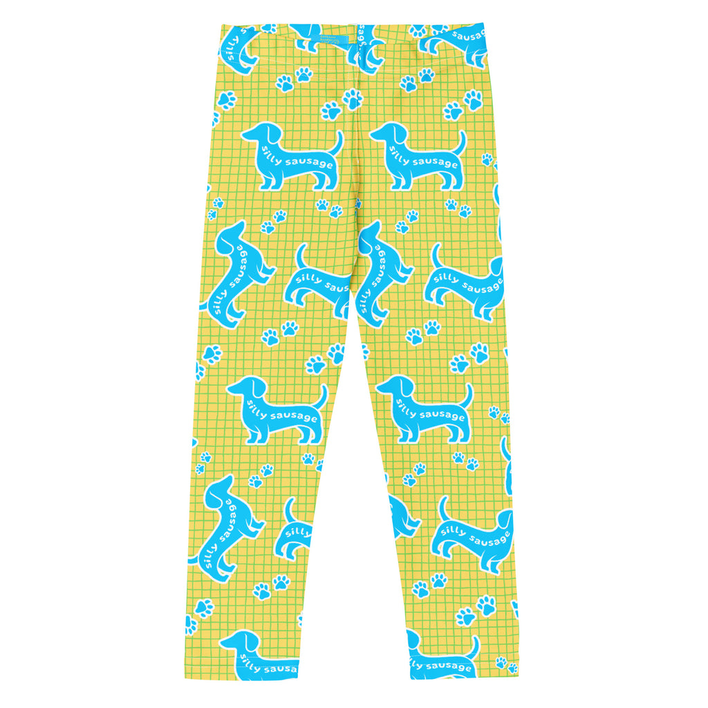 KIDS (2-8yrs) Active Stretch Leggings - 'Silly Sausage' 7