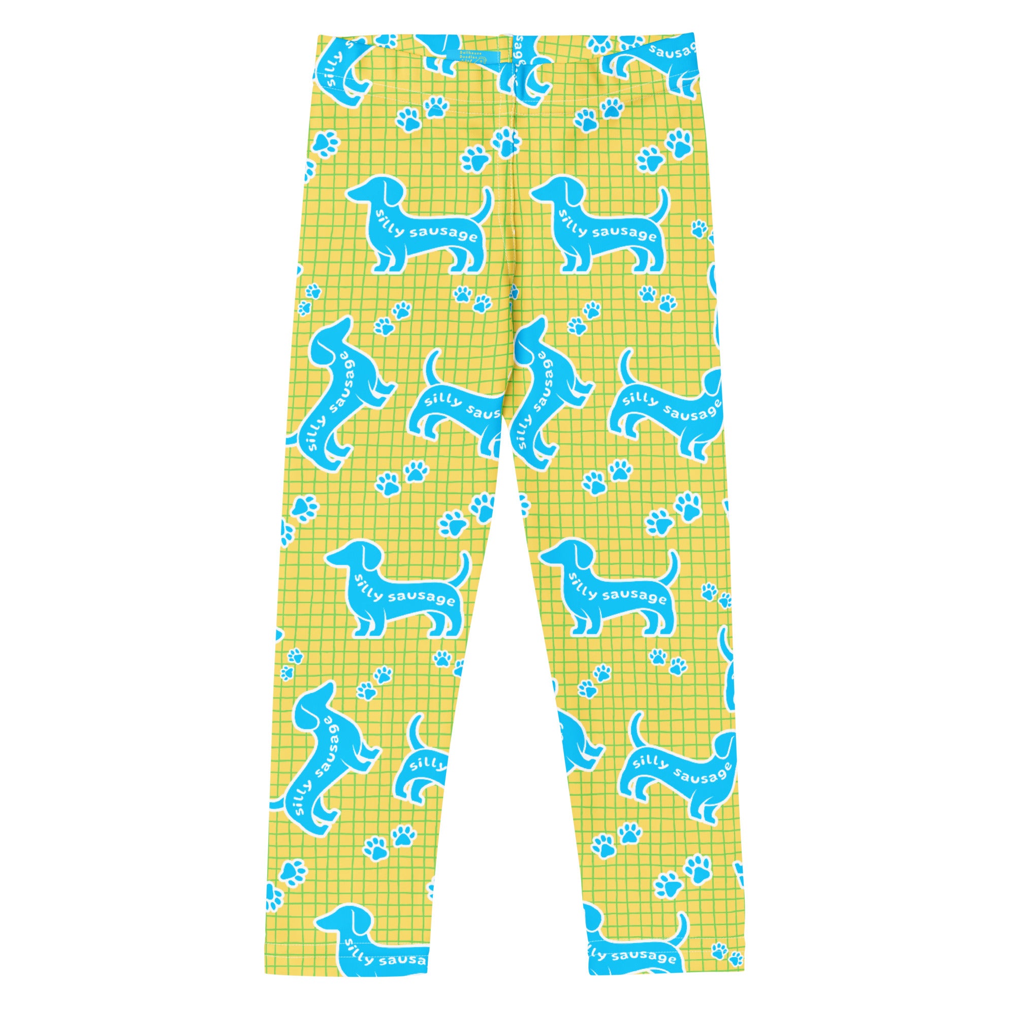 KIDS (2-8yrs) Active Stretch Leggings - 'Silly Sausage' 7