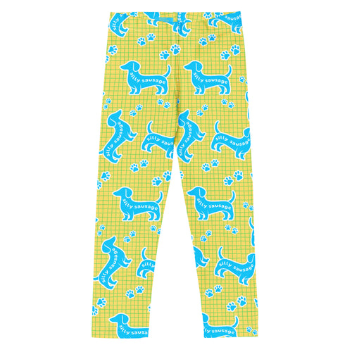 KIDS (2-8yrs) Active Stretch Leggings - 'Silly Sausage' 7