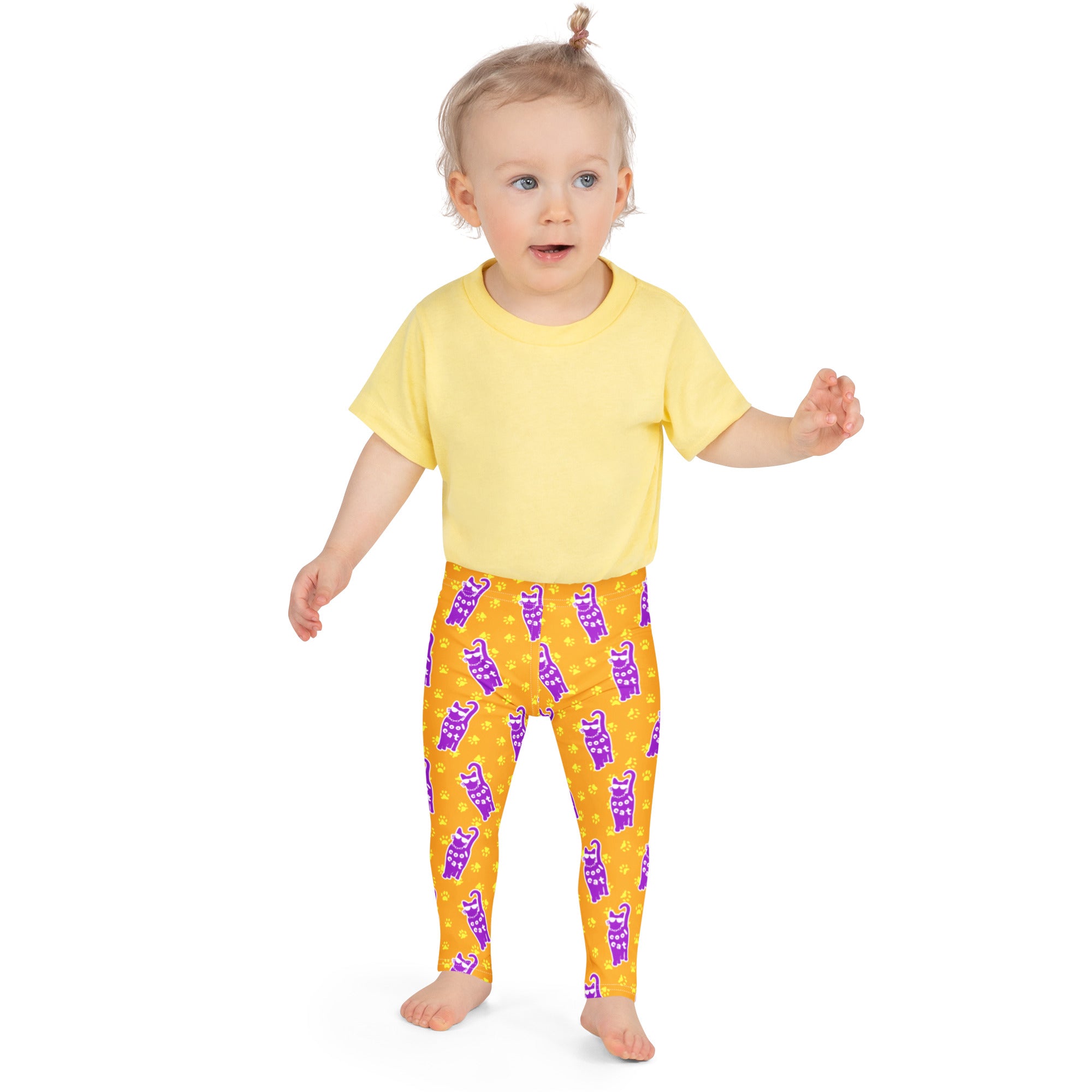 KIDS (2-8yrs) Active Stretch Leggings - 'Cool Cat'
