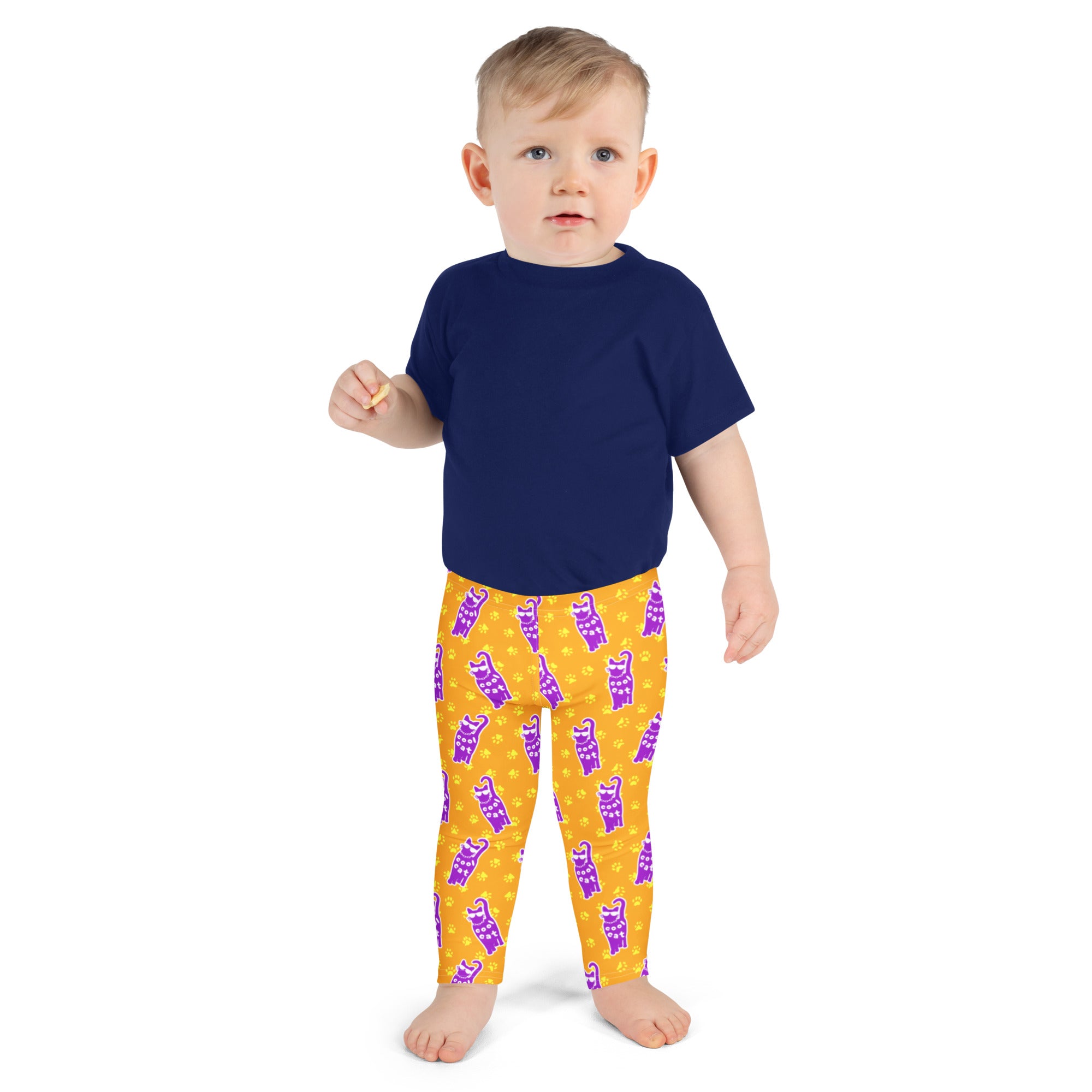 KIDS (2-8yrs) Active Stretch Leggings - 'Cool Cat'