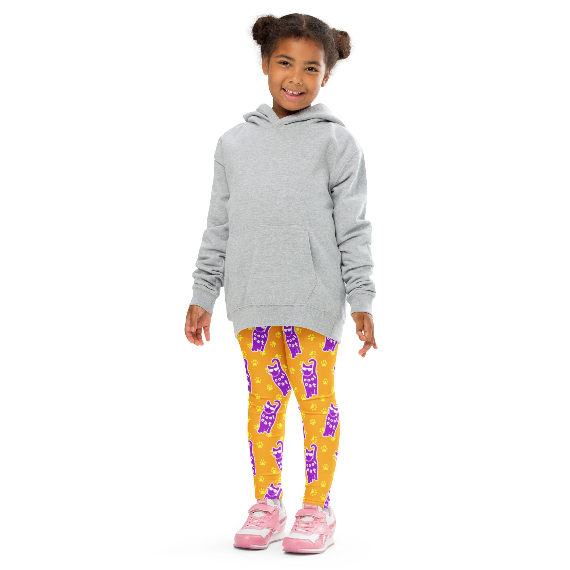 KIDS (2-8yrs) Active Stretch Leggings - 'Cool Cat'