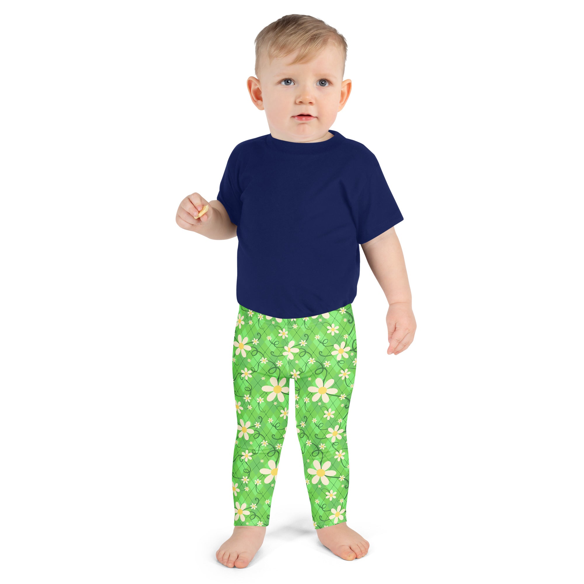 KIDS (2-8yrs) Active Stretch Leggings - 'Daisychain'