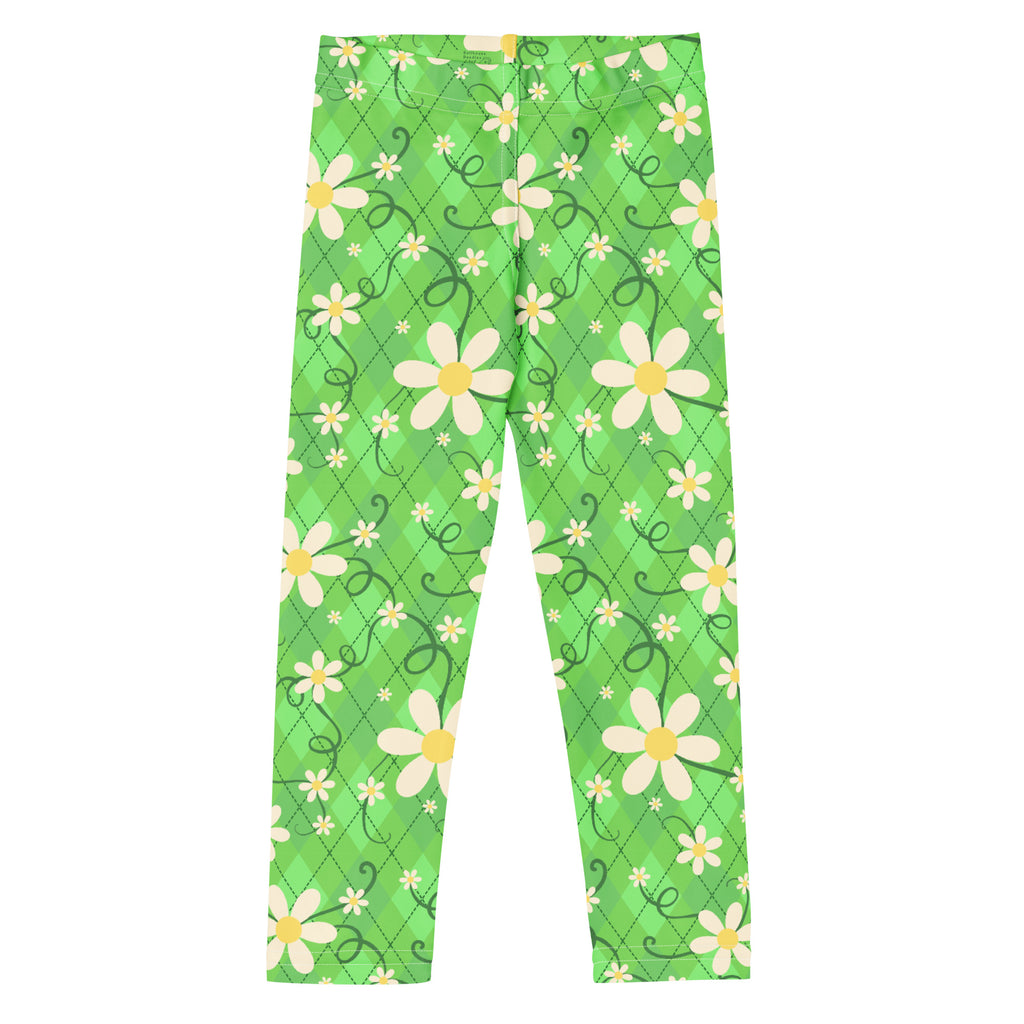KIDS (2-8yrs) Active Stretch Leggings - 'Daisychain' 7