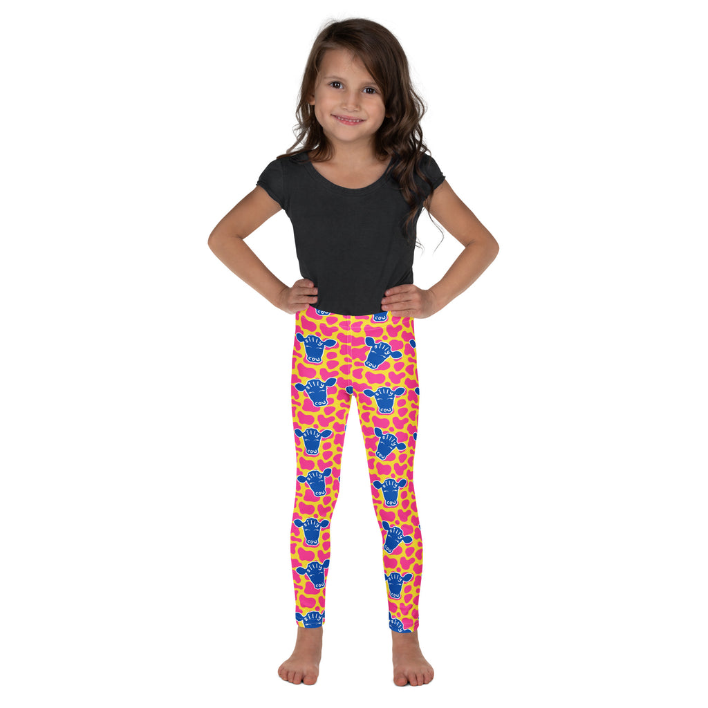 KIDS (2-8yrs) Active Stretch Leggings - 'Silly Cow'