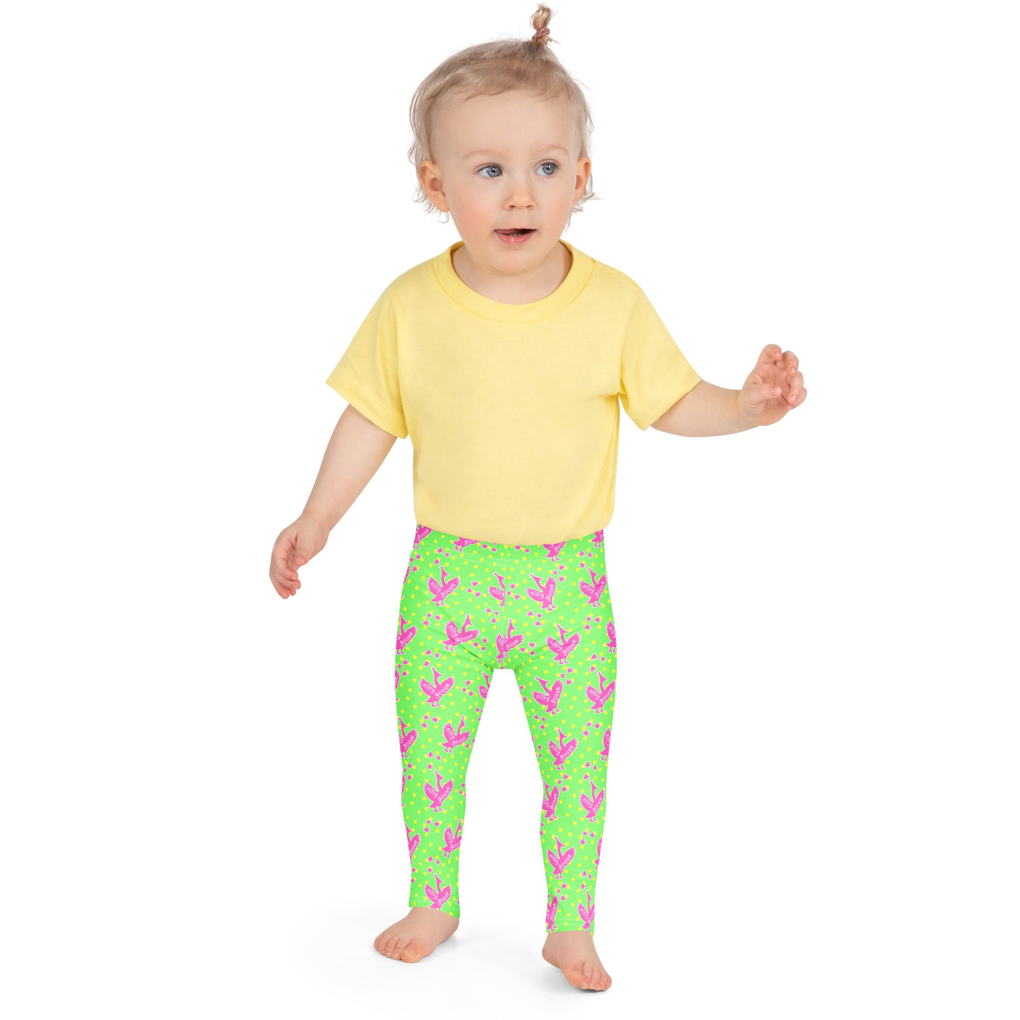 KIDS (2-8yrs) Active Stretch Leggings - 'Silly Goose'