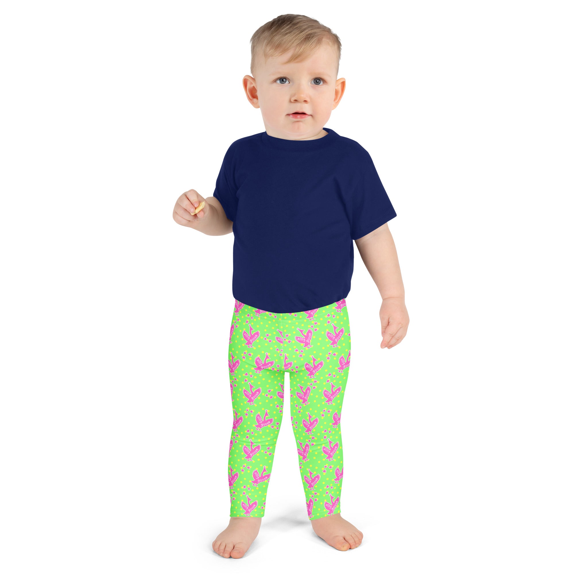 KIDS (2-8yrs) Active Stretch Leggings - 'Silly Goose'
